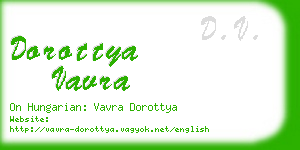 dorottya vavra business card